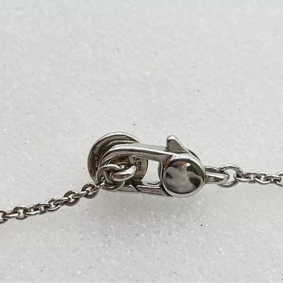 Gucci Sterling Sterling Silver Real Amethyst Heart Necklace - Picture 9 of 9